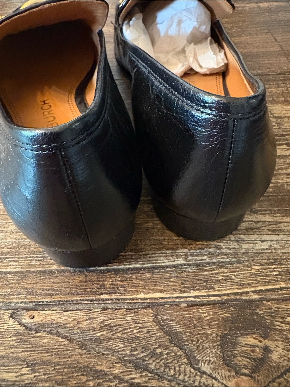 Tory Burch Jessa Loafer Womens 6.5 Black Horsehead Chain Flat Leather New - Picture 5 of 8